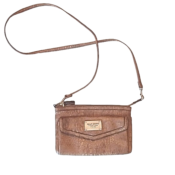 Relic Crossbody Shoulder Bag Faux Leather Snake Skin Alligator Textured Purse - Picture 1 of 17